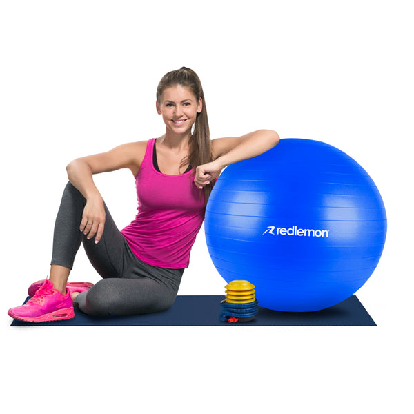 Pelota Pilates Yoga Fitness 65 Cm Con Bomba de Aire