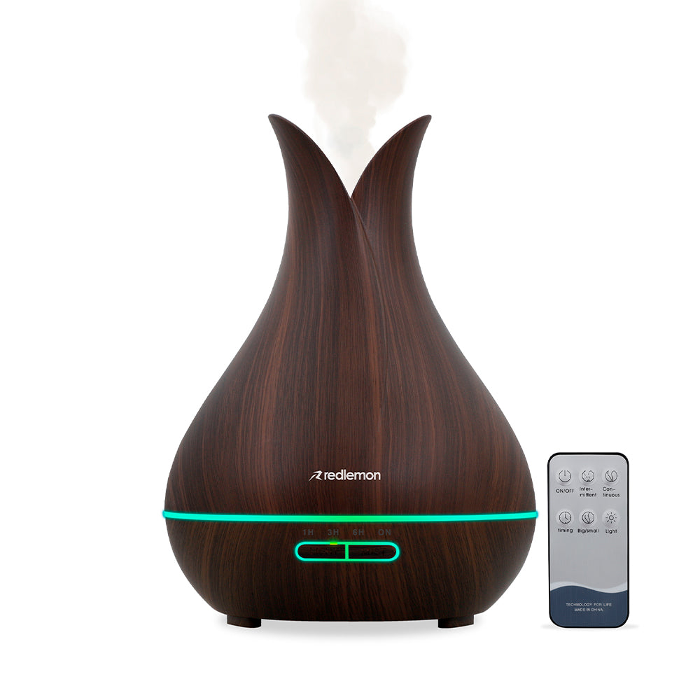 Humidificador y Difusor de Aceites Control Remoto Luz LED 400ml