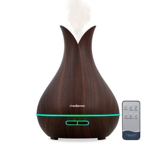 Humidificador y Difusor de Aceites Control Remoto Luz LED 400ml