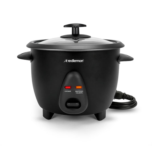 Arrocera Eléctrica Pequeña 0.6 L Antiadherente para 6 Tazas de Arroz Cocido