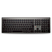 Teclado Inalámbrico Recargable con Cable USB-C para Windows, Mac y Android
