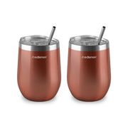 Vaso Térmico para Café y Vino Acero Inoxidable 2 Piezas Redlemon Technology México