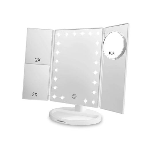 Espejo para Maquillaje con Aumentos y Luz LED Ajustable Redlemon Technology México