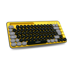 Teclado Inalámbrico en Español Diseño Retro con Teclas de Colores