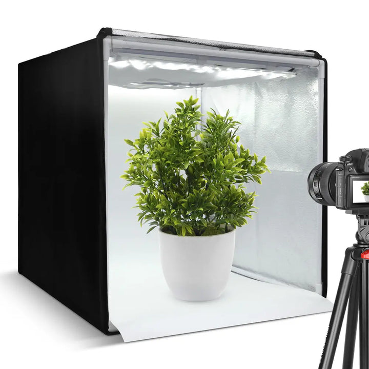 Redlemon Caja de Luz para Fotografía Semi Profesional Portátil, Kit para  Estudio Fotográfico de Producto, Iluminación LED con Entrada USB-C, Incluye  6 Fondos de Colores y una Bolsa para Transportar : 