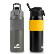 Set de 2 Termos de Acero Inoxidable de 580 ml HIKEO — contenido y accesorios