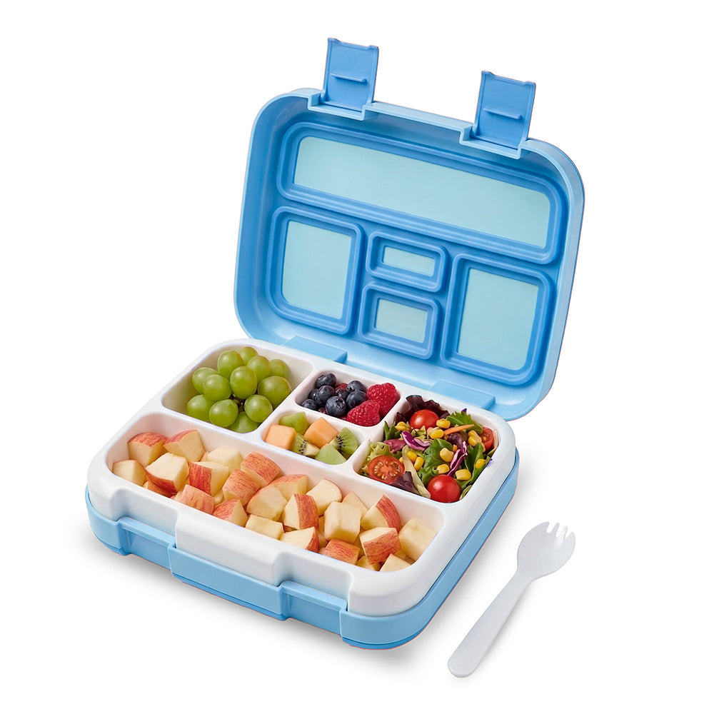 Lonchera Bento Box Infantil con 5 Divisiones y Cubierto