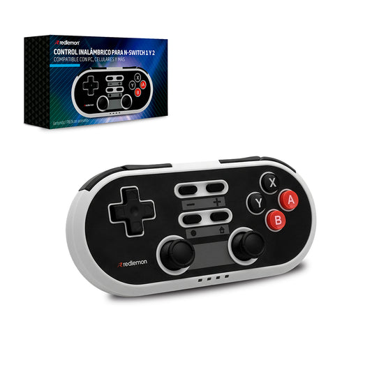 Control para Nintendo Switch 1 y 2 Diseño Retro Inalámbrico BT