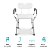 Silla para Regadera, Baño y Ducha para Adulto Mayor, Hasta 150 Kg