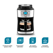 Cafetera Programable con Molino Integrado para 12 Tazas — vista complementaria