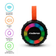 Bocina Bluetooth 5.0 Portátil IP66 de 3 W — vista complementaria