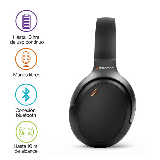 Audífonos Bluetooth Inalámbricos HD Diadema Aux. 3.5mm