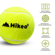 Set de 9 pelotas de pádel presurizadas en 3 tubos — vista complementaria