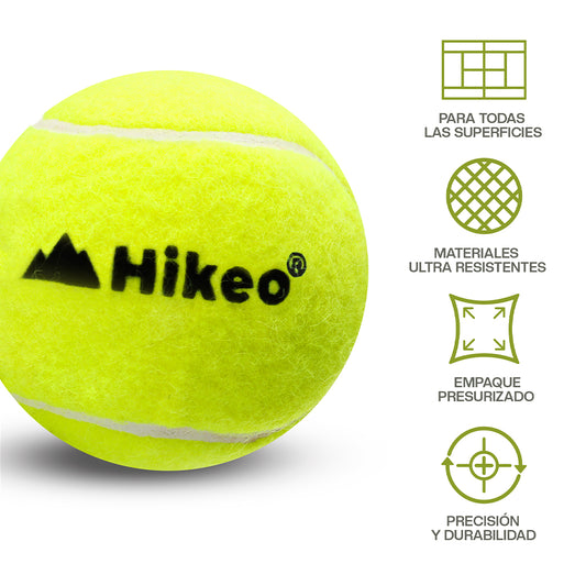 Pelotas de Pádel Presurizadas (9 pelotas, 3 tubos de 3 Piezas), para Interior o Exterior