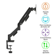 Soporte Articulado para Monitor de 17 a 32 Pulgadas — vista complementaria