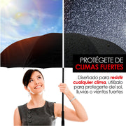 Paraguas Invertido de Doble Capa con Mango en C, 100 cm — presentación del producto