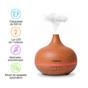 Humidificador y Difusor de Aceites para Aromaterapia
