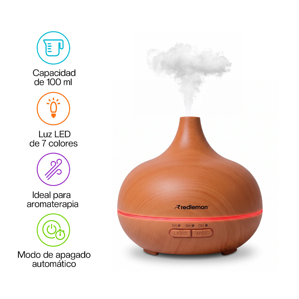 Humidificador y Difusor de Aceites para Aromaterapia
