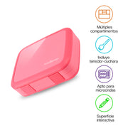 Lonchera Bento Box Infantil con 5 Divisiones y Cubierto