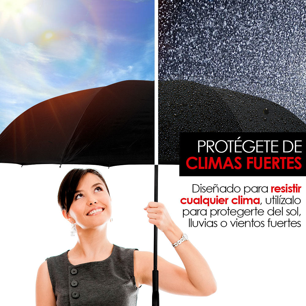 Paraguas Invertido de Doble Capa con Mango en C, 100 cm — vista adicional 20