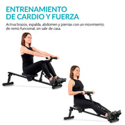 Ejercicio de cardio y fuerza con remadora Neurolux