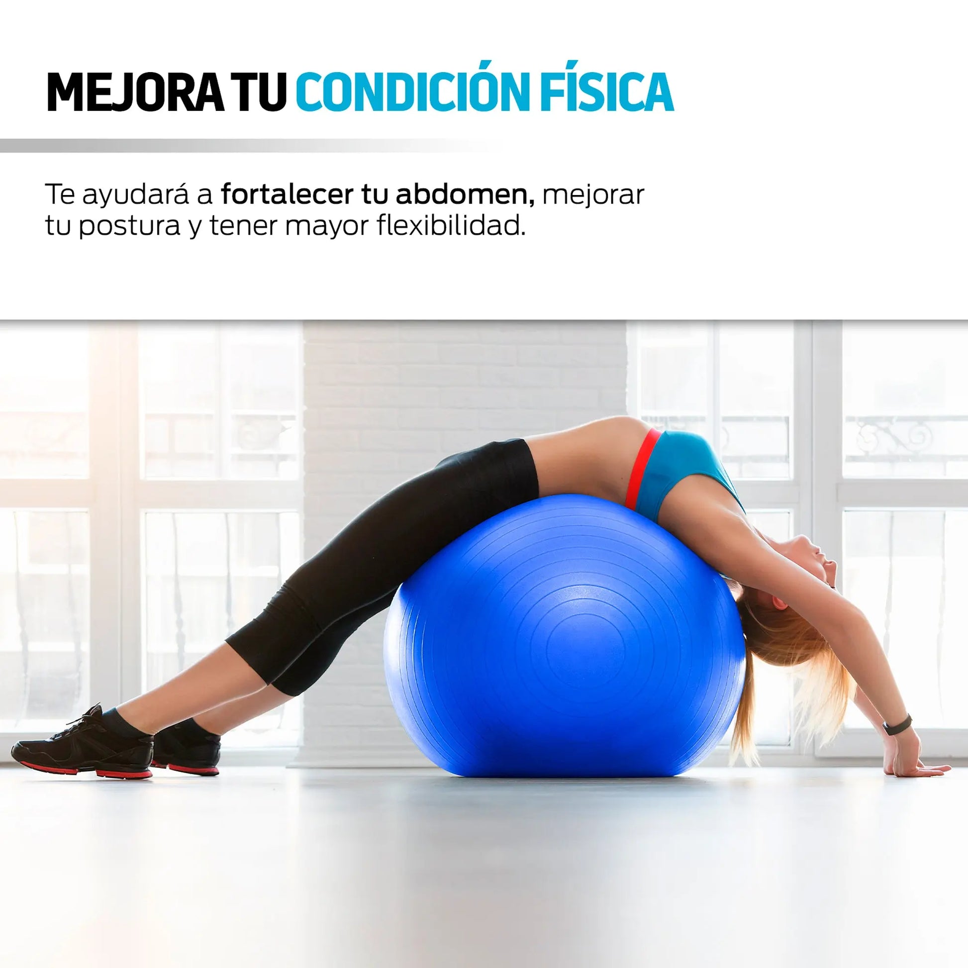 Pelota Pilates Yoga Fitness 65 Cm Con Bomba de Aire Redlemon Technology México