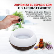 Humidificador y Difusor de Aceites Control Remoto Luz LED 400ml