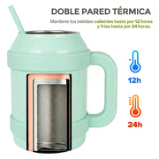 Termo de Acero Inoxidable 1.5 L con Popote y Asa HIKEO — vista adicional 27