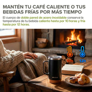 Set de 2 Termos de 700 ml con Base de Corcho y Popote — detalle del producto