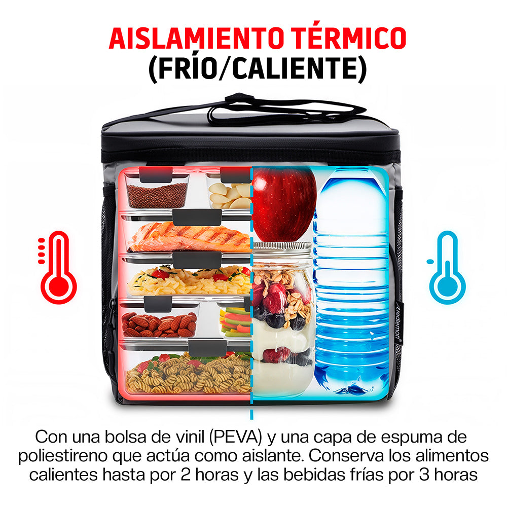 Lonchera Térmica de 11 L con Correa Ajustable — detalle del producto
