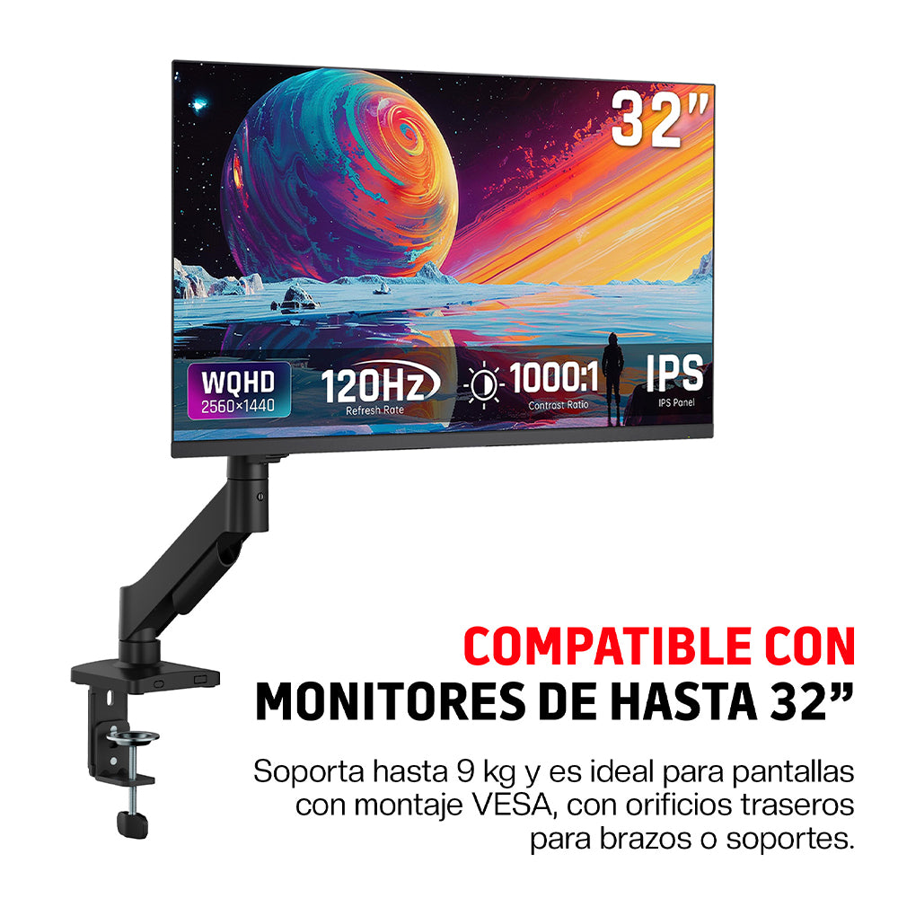 Soporte Articulado para Monitor de 17 a 32 Pulgadas — detalle del producto