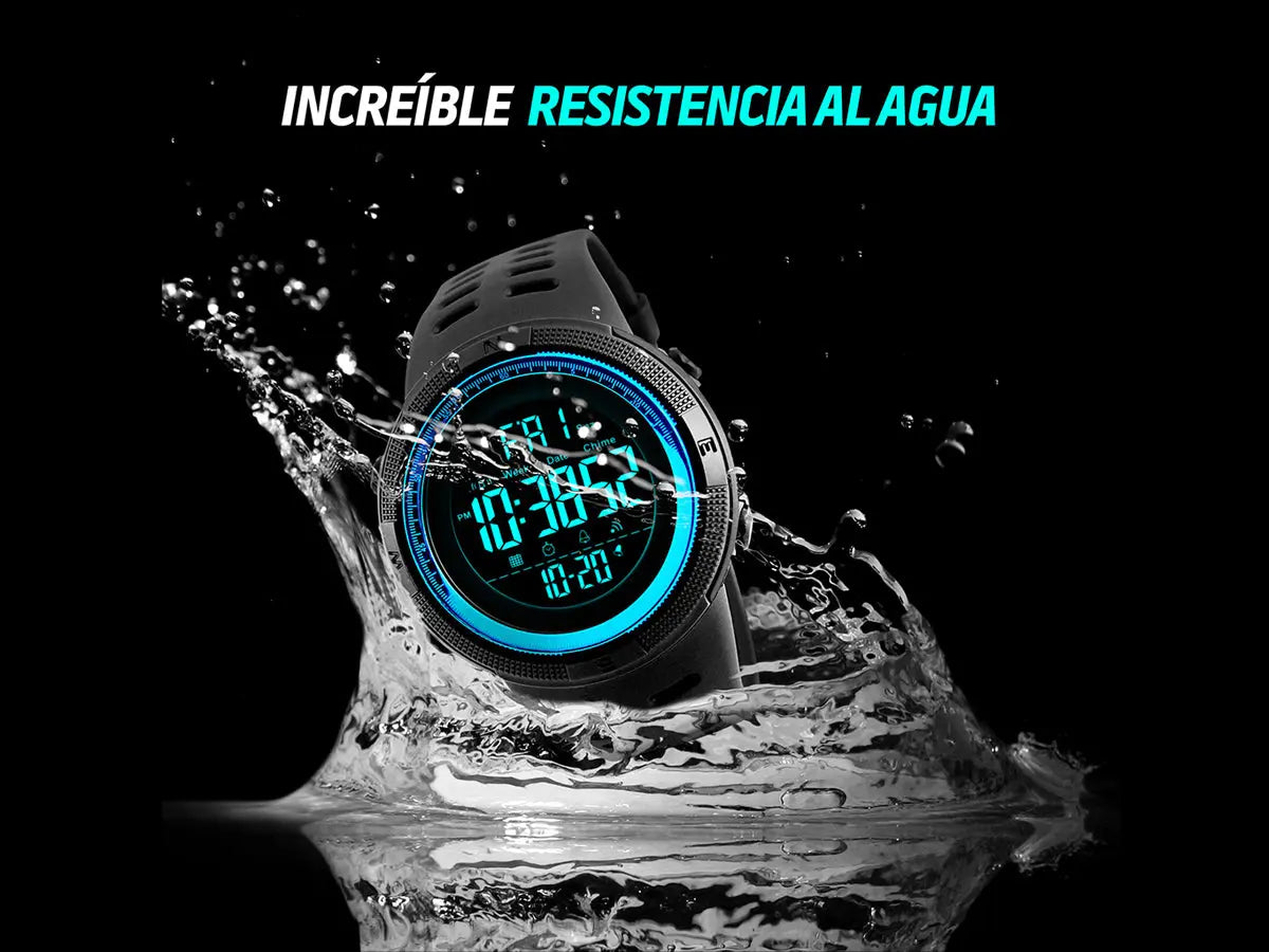 Reloj Deportivo Resistente Agua Digital, Alarma, Cronómetro 1251 Redlemon Technology México