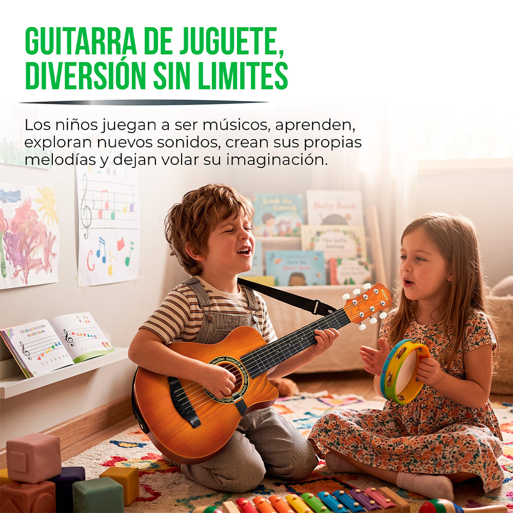 Guitarra de Juguete Tipo Acústica para Niños de 3 a 12 años