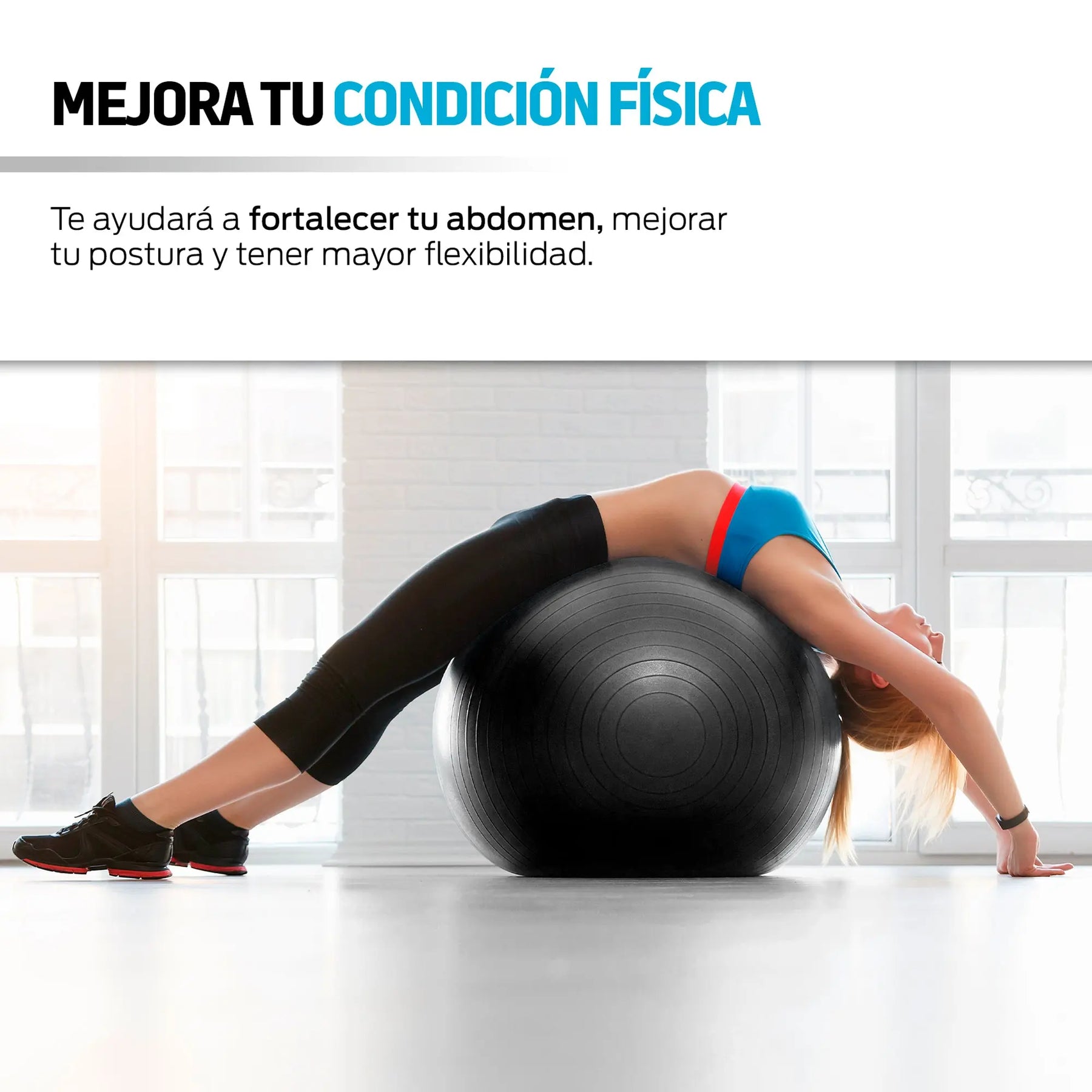 Pelota Pilates Yoga Fitness 65 Cm Con Bomba de Aire Redlemon Technology México