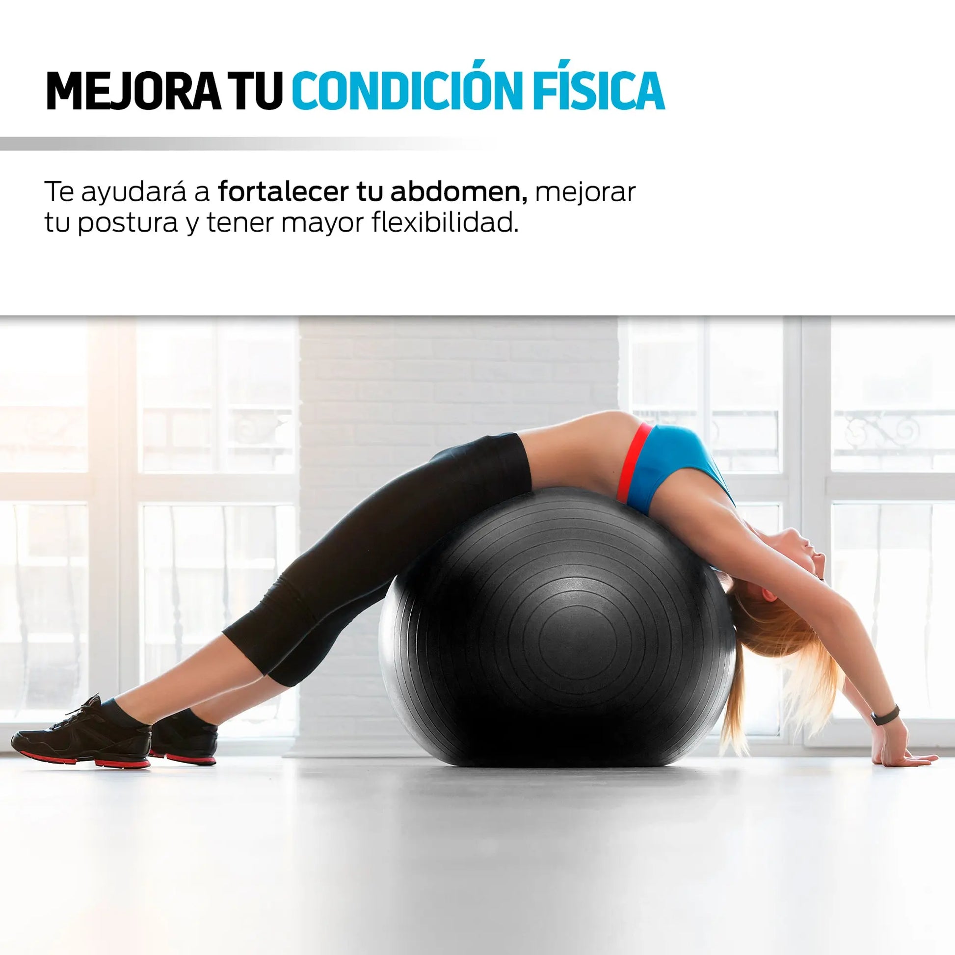 Pelota Pilates Yoga Fitness 65 Cm Con Bomba de Aire Redlemon Technology México