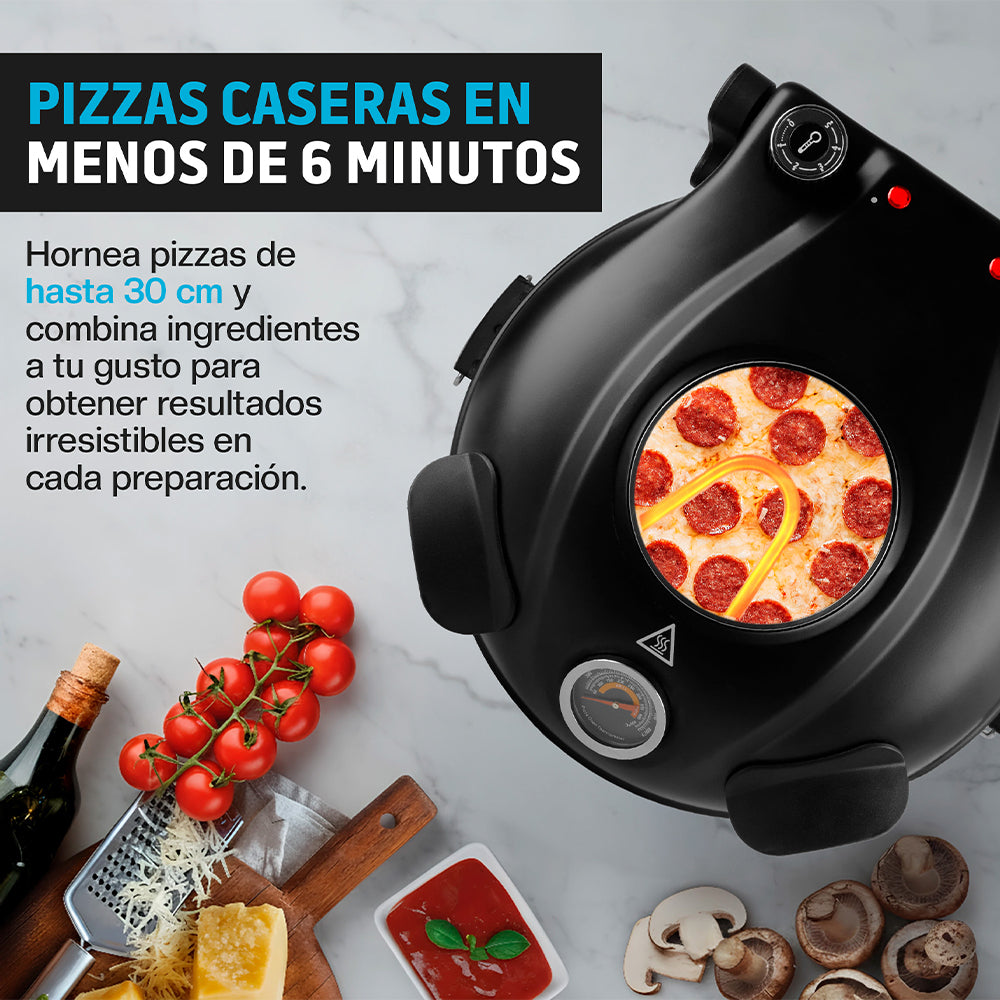 Horno Eléctrico para Pizza de 30 cm con Piedra Cerámica — detalle del producto