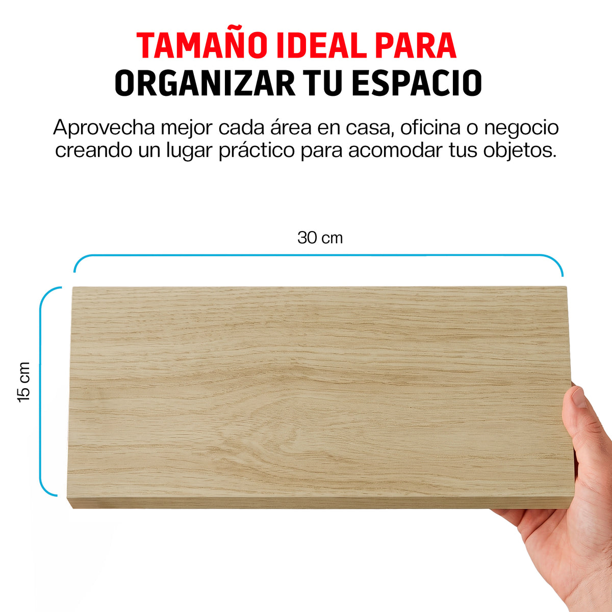 Repisas Flotantes Modernas de Madera 6 Pz Librero 30x15 cm