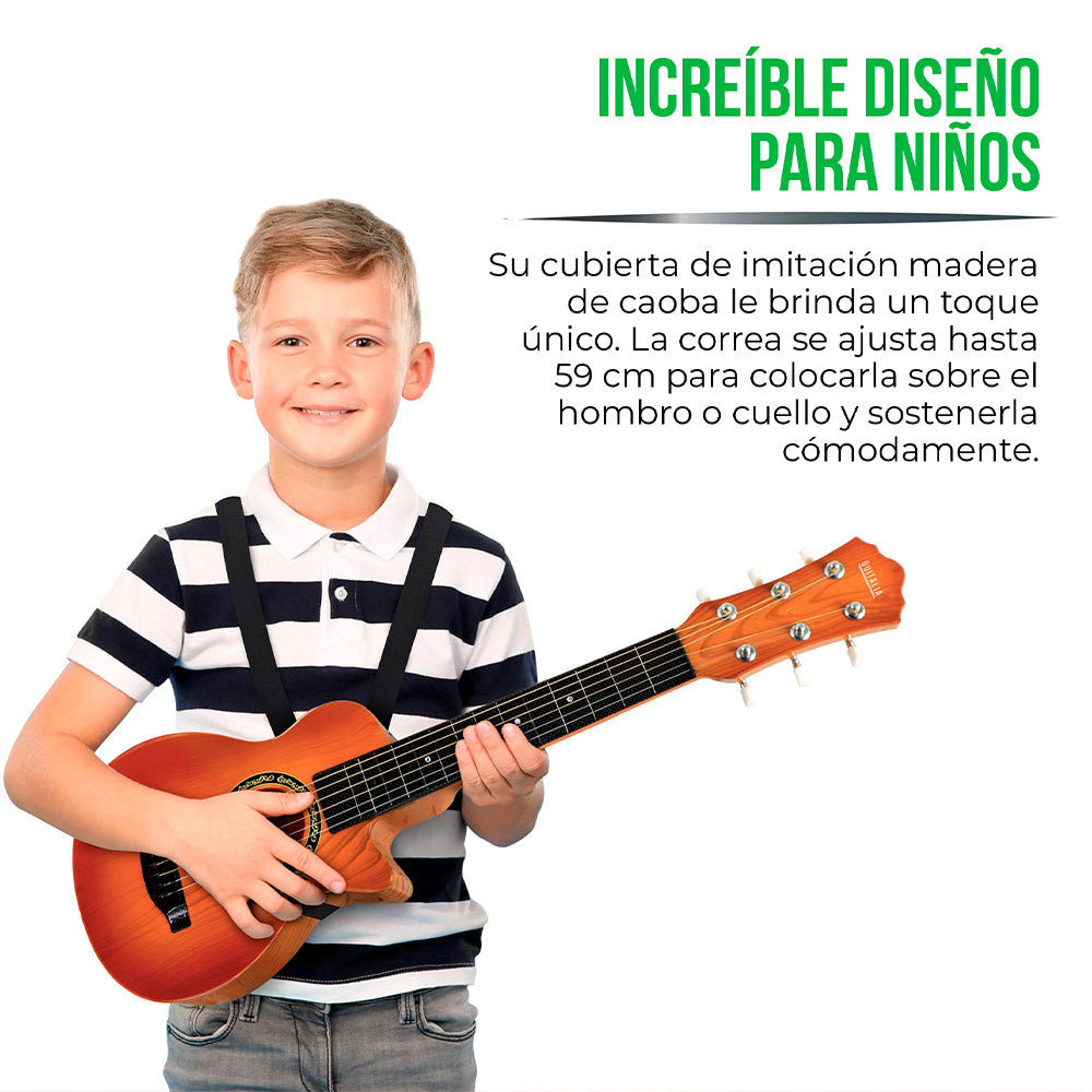 Guitarra de Juguete Tipo Acústica para Niños de 3 a 12 años