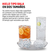 Máquina de Hielo, Fabrica 8 Cubos en 8 Minutos y 10 kg en 24 h