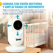 Monitor para bebé 3.5 pulgadas con cámara HD y VOX — características destacadas