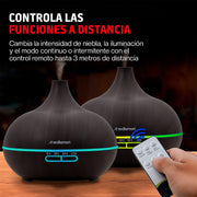 Humidificador y Difusor Ultrasónico 550 ml con Control Remoto — características destacadas