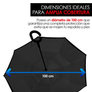 Paraguas Invertido de Doble Capa con Mango en C, 100 cm — vista adicional 14