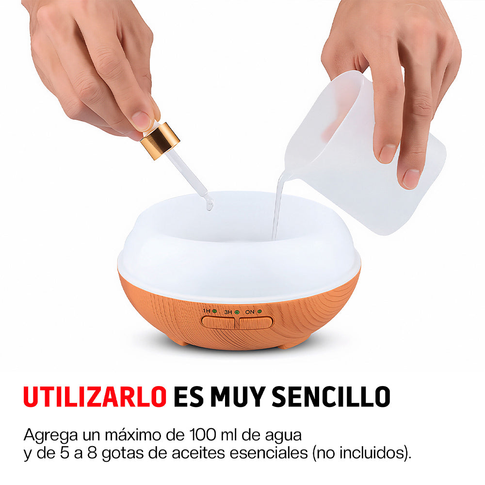 Humidificador y Difusor de Aceites para Aromaterapia