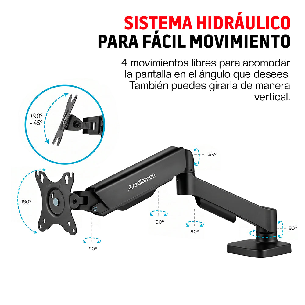 Soporte Articulado para Monitor de 17 a 32 Pulgadas — características destacadas