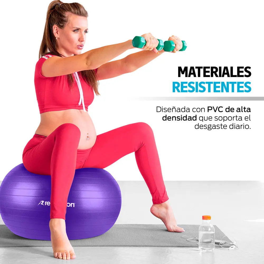 Pelota Pilates Yoga Fitness 65 Cm Con Bomba de Aire Redlemon Technology México