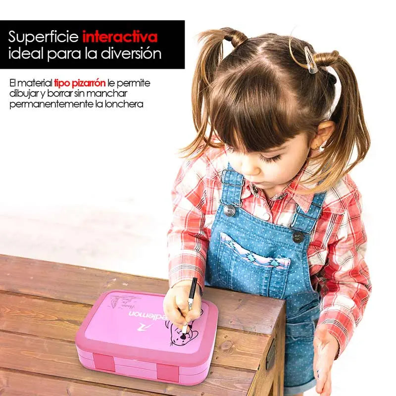 Lonchera Niños Bento Box 5 Divisiones Hermético Redlemon Technology México