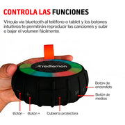 Bocina Bluetooth 5.0 Portátil IP66 de 3 W — detalle de diseño