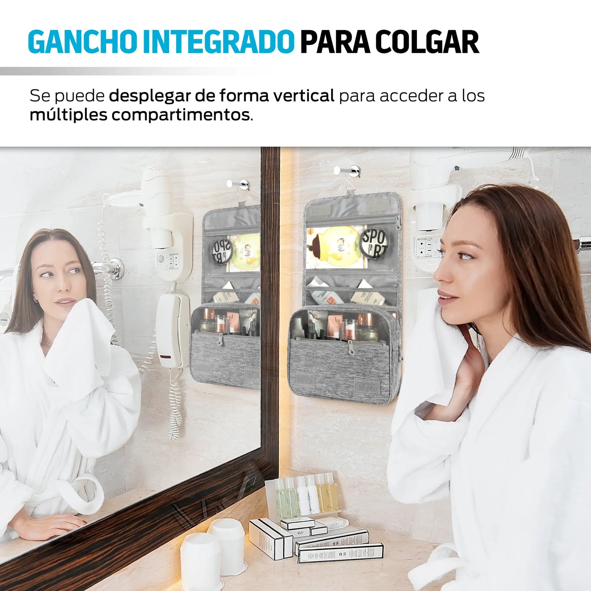 Neceser Organizador de Viaje Baño Aseo Maquillaje Redlemon Technology México