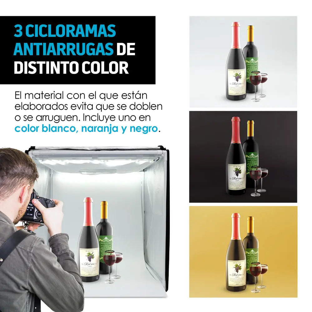 Caja de Luz para Fotografía Profesional (50x50x50 cm) Redlemon Technology México