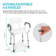 Silla para Regadera, Baño y Ducha para Adulto Mayor, Hasta 150 Kg